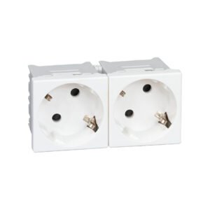 Base de Enchufe Doble Schuko